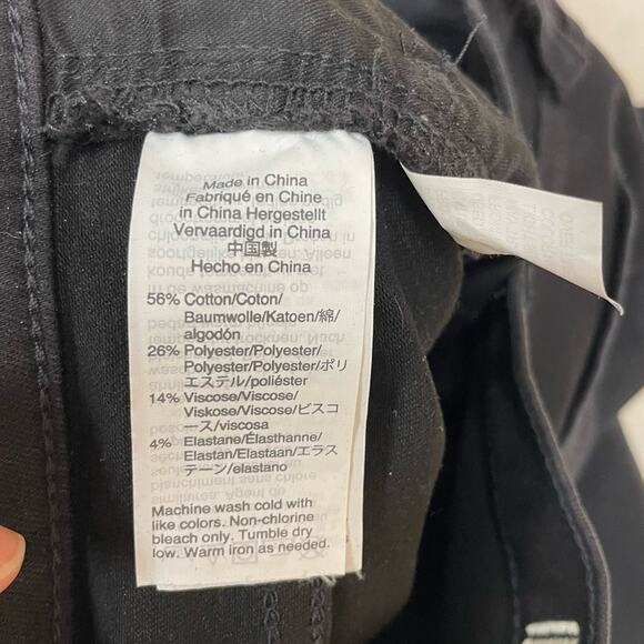 Madewell 10” High-Rise Roadtripper Jeggings: Button-Front Edition Black Size 28 - Picture 11 of 12